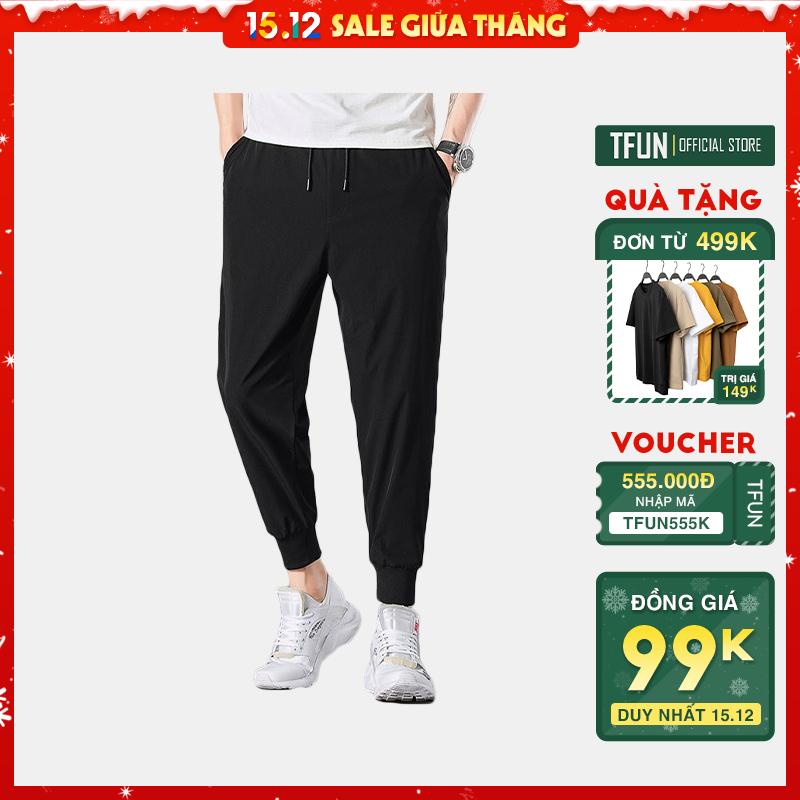 Quần jogger thể thao nam TFUN co giãn mã "KC-H" dáng ống bó phong cách Hàn Quốc đẹp