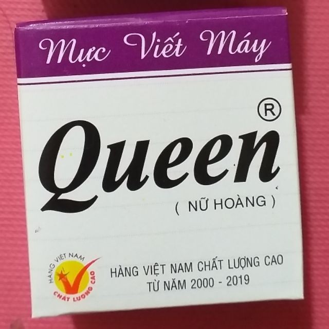 01 Lọ Mực Queen Tím 🌞 Mực Viết Bút Máy Dành Cho Học Sinh