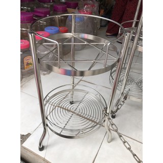Chân Kệ inox để nồi cơm, bình nước tròn
