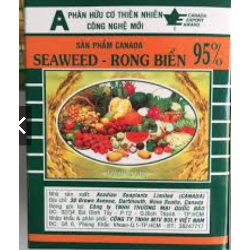 Phân bón lá hữu cơ khoáng Seaweed 95% Rong biển 1 gói