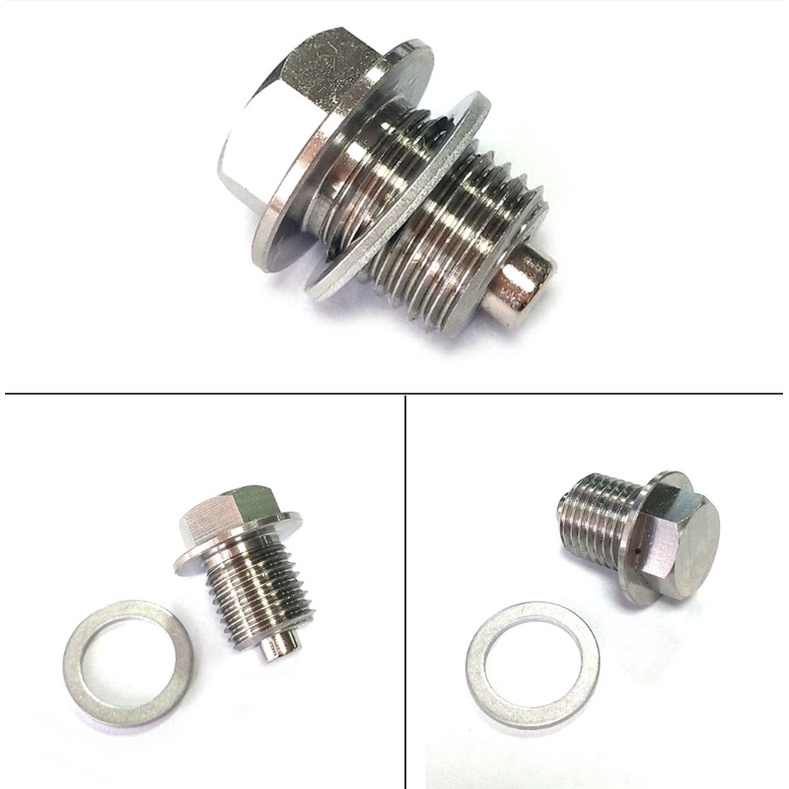Đai Ốc Nam Châm Cống Thoát Nước Động Cơ Bằng Thép Không Gỉ Có Nam Châm Neodymium M14x1 5 mm Dura