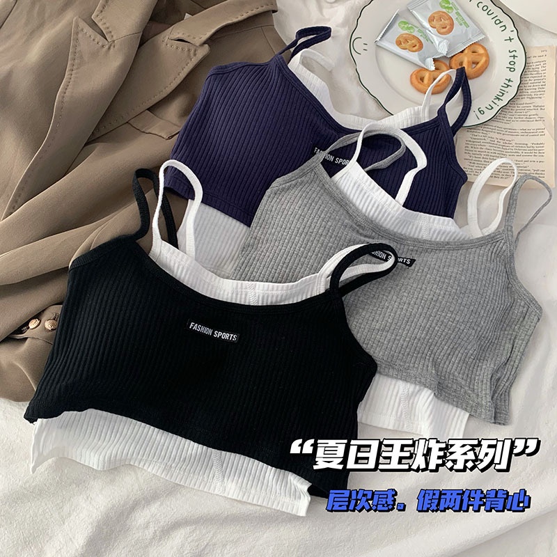 Áo Lót Thể Thao Không Phai Màu Thiết Kế Giản Dị Dành Cho Nữ