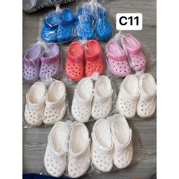 Dép crocs trơn xuất dư xịn