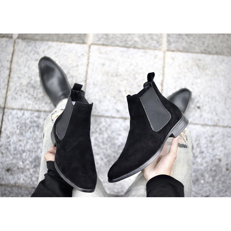 (TẶNG LÓT TĂNG CHIỀU CAO) Chelsea boot da lộn full, bảo hành 6 tháng | BigBuy360 - bigbuy360.vn