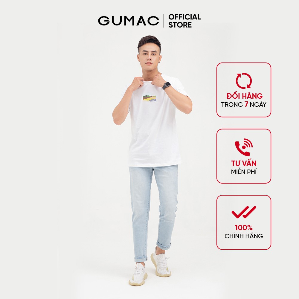 [Mã WABRG208 giảm 10% tối đa 50k đơn từ 250k] Áo nam in họa tiết GUMAC nhiều màu bảnh bao ATNB848