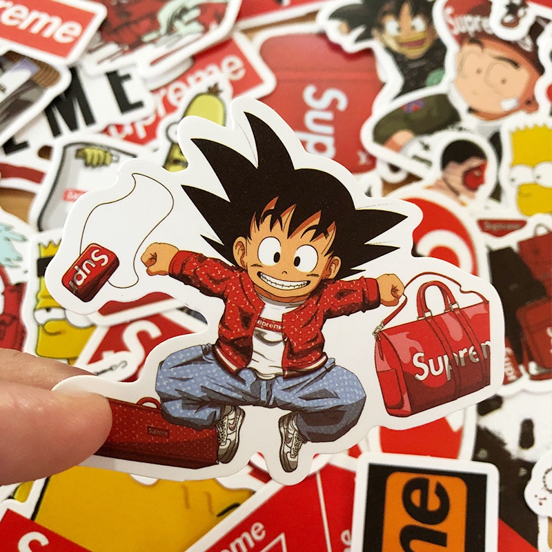 Bộ 100 hình dán Supreme cỡ vừa