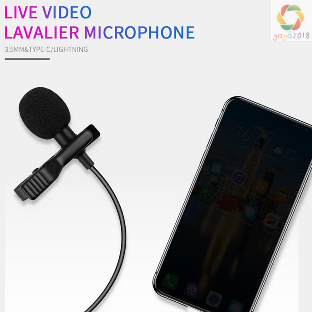 Bộ Micro Kẹp Áo Mini Hai Đầu Đa Hướng Dùng Để Live Stream / Chơi Game