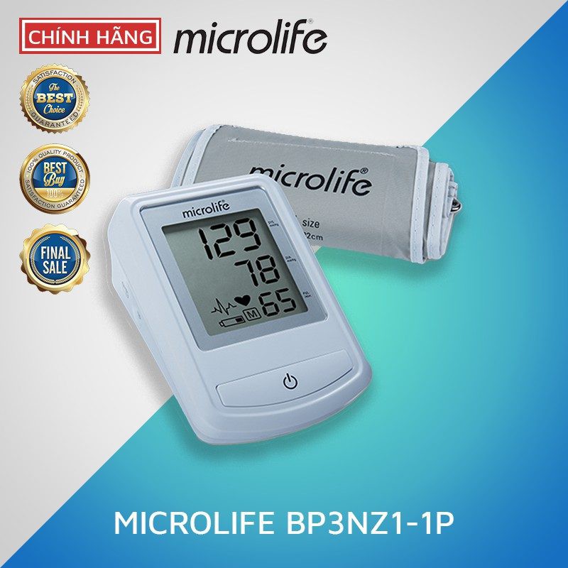 ✅ [Chính Hãng HCM] Máy Đo Huyết Áp Bắp Tay: Microlife BP 3NZ1-1P (BH 5 Năm 1 đổi 1) - VT0517