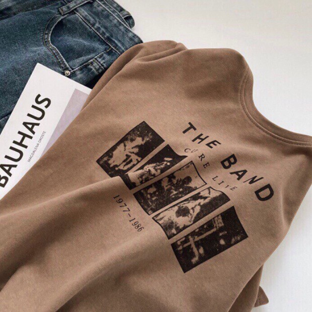 [Mã SKAMFSW175 giảm 10K đơn 50K] Áo thun tay lỡ form rộng - phông nam nữ cotton oversize - T shirt The Band - 2N Unisex