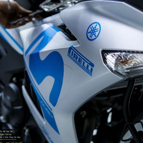 [TEM XE EXCITER 150] Decal Trùm - Rời  Movistar Xanh Bạc Candy Thu Hút Anh Nhìn