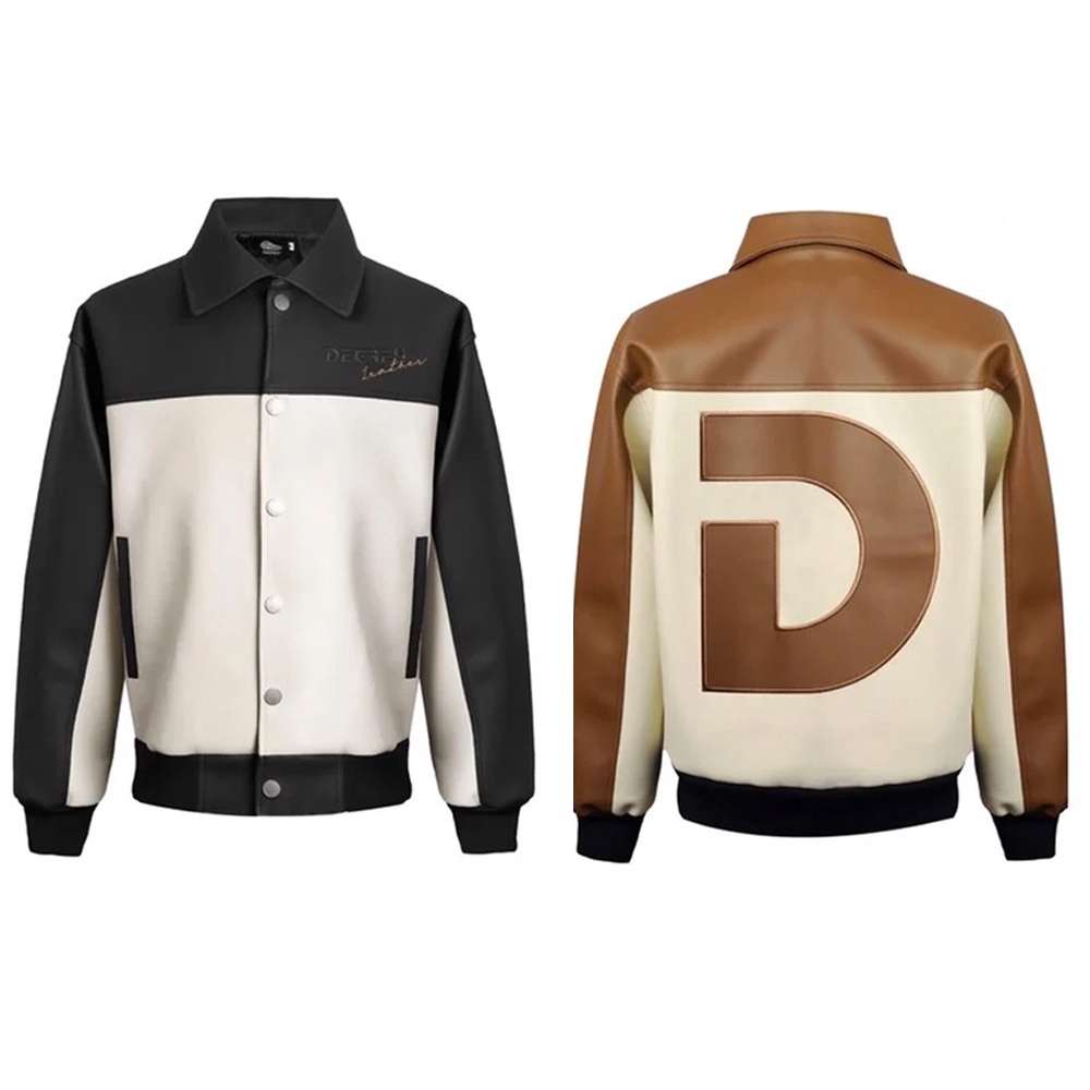 Áo Degrey Premium Leather Jacket Nâu - DPLJ