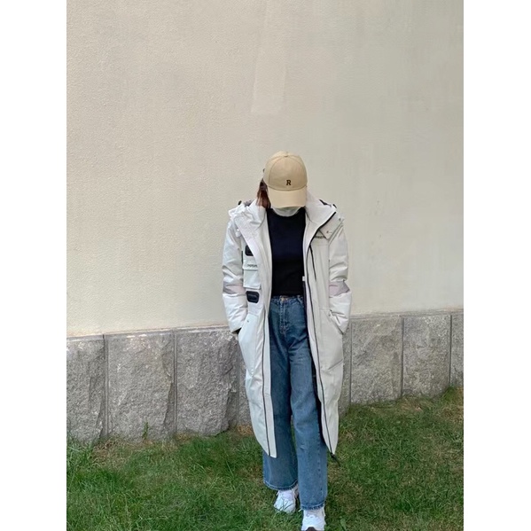 Áo phao lông vũ dáng dài nam nữ unisex đại hàn