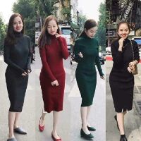 💐🎀🎀đầm boddy tay dài cổ lọ 🌺🌺