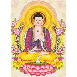 Tranh đính đá toàn bộ tự làm- tranh phật dược sư lưu ly quang vương phật