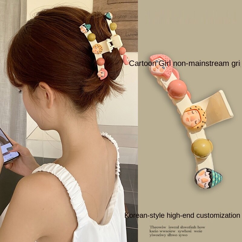 Kẹp Tóc Hình Cá Mập Dễ Thương Phong Cách Hàn Quốc Cổ Điển Cho Nữ
