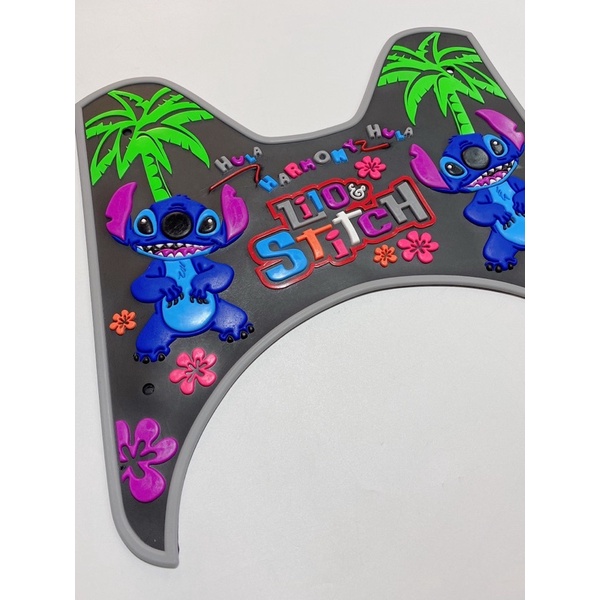 Thảm xe Scoopy hình Doreamon Stitch, thảm để chân xe máy, thảm lót sàn xe Scoopy