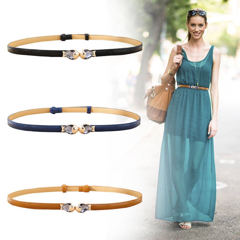 Vòng eo 。 Thắt lưng dây xích mỏng kiểu dáng đơn giản đa năng thích hợp phối váy/đầm thời trang cho nữ