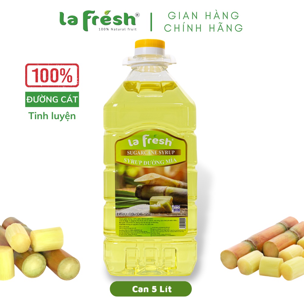 Đường Nước Lafresh Đà Lạt Can 5L Dùng cho pha chế