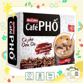Cà phê phố maccoffee - cà phê đen đá hộp 10 gói