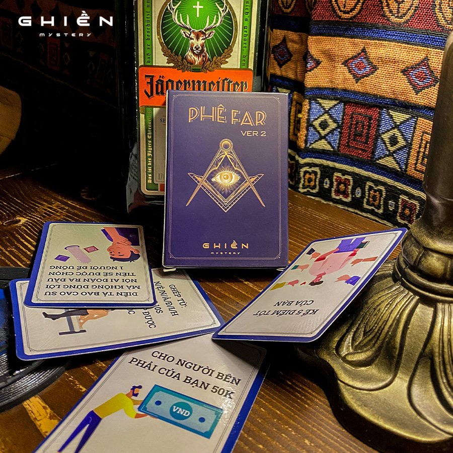 Bộ bài "PHÊ FAR" ver 2 - Drinking game bản nâng cấp chơi vui vẻ với bạn bè hội nhóm, cuộc nhậu thêm say | Ghiền Mystery