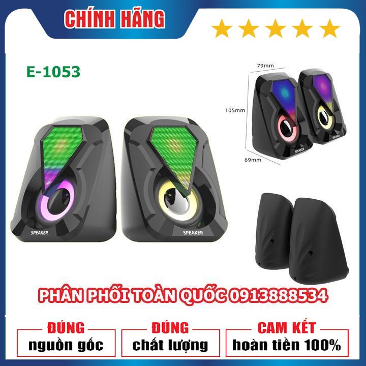 [Mã ELHACE giảm 4% đơn 300K] Loa vi tính mini 1053 để bàn cao cấp âm thanh siêu trầm có đèn led 7 màu nguồn cổng USB