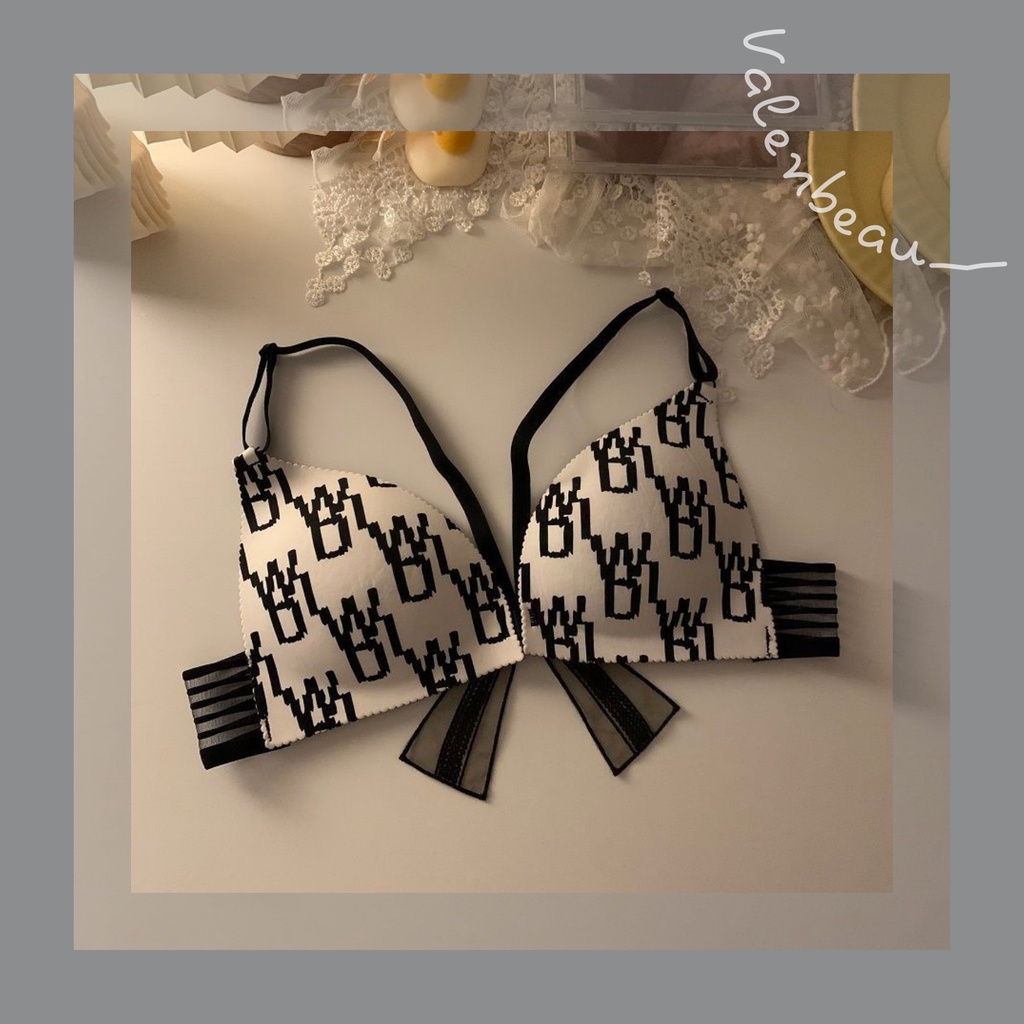 Áo bra siêu sexy nơ sau lưng, cài trước, đệm mỏng, không gọng | BigBuy360 - bigbuy360.vn