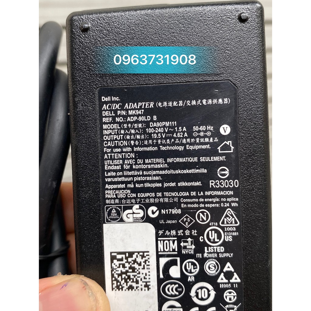 Sạc pin laptop Dell inspiron 15 5445 5545 bản gốc Dell cung cấp