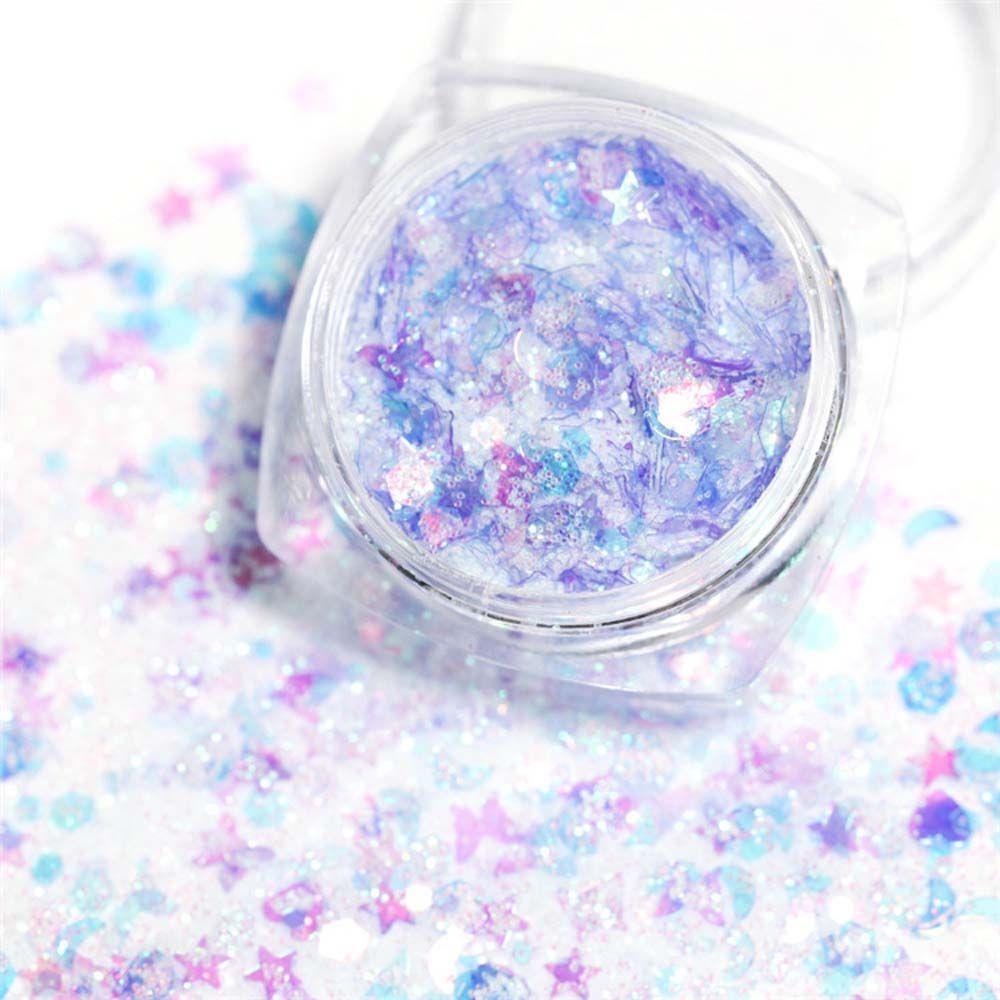 Hộp Sequin Hình Ngôi Sao Nhiều Màu Sắc Dùng Trang Trí Móng Nghệ Thuật