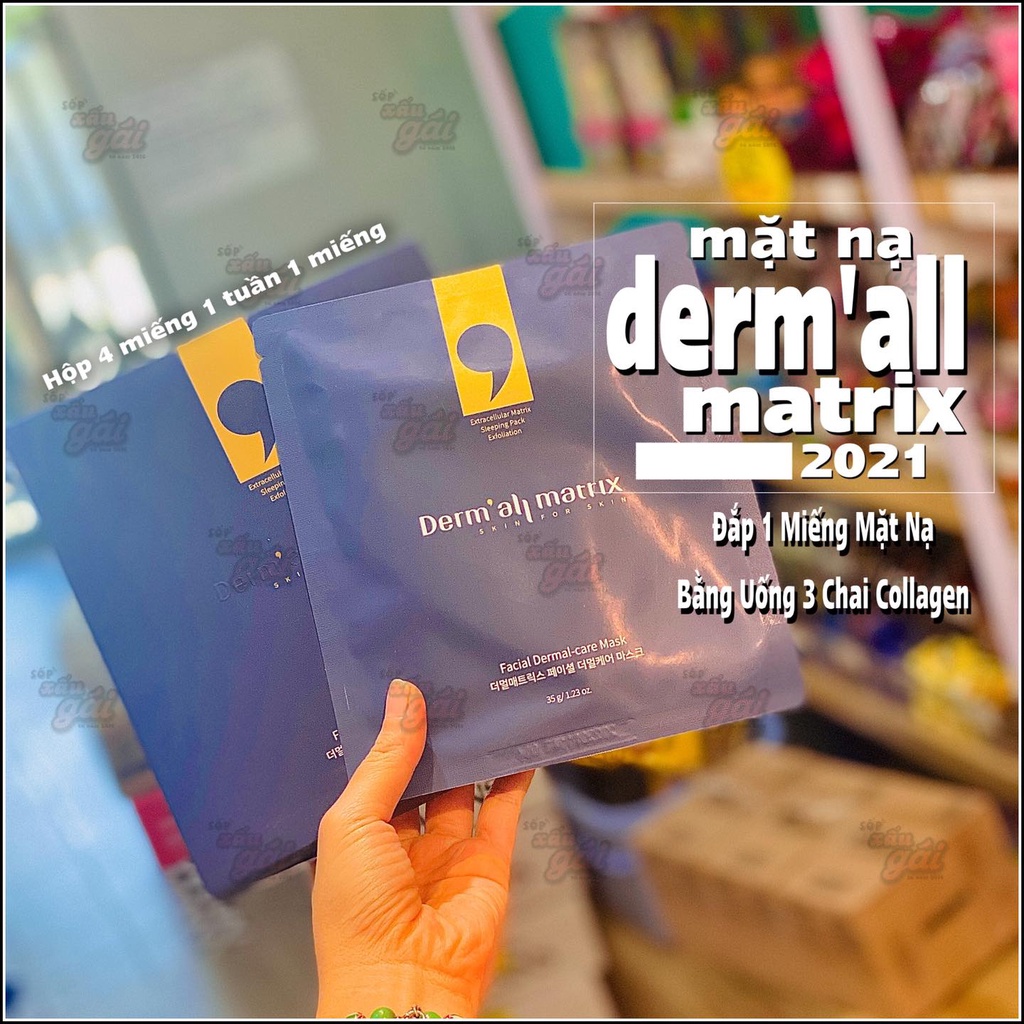 Mặt nạ Derm-all Matrix / Lẻ 1 Miếng / Hộp 4 Miếng