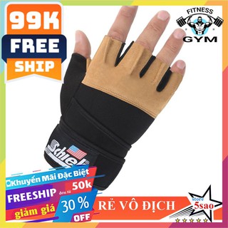 FREESHIP 🎁 Găng tay tập gym da SCHIEK ⚡ bao tay tập gym