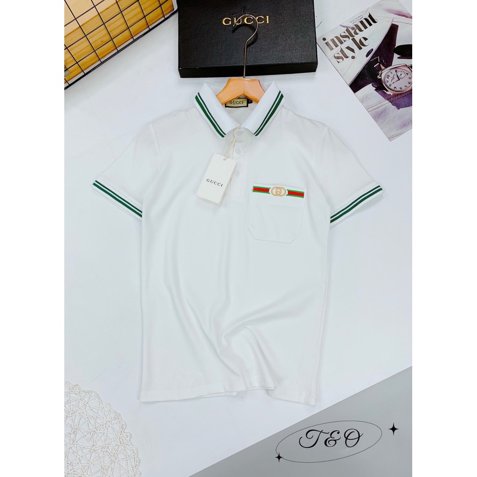 Áo polo nam áo phông thể thao cộc tay cổ bẻ mùa hè chất liệu cotton cá sấu