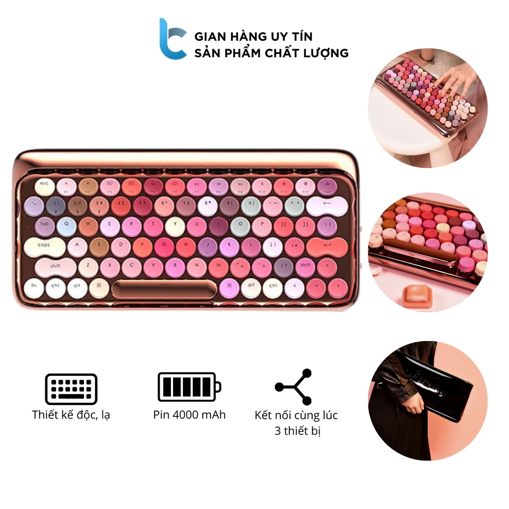 Bàn Phím Cơ Bluetooth LOFREE MAKE-UP Bloom Rose Gold Series (Limited Edition)