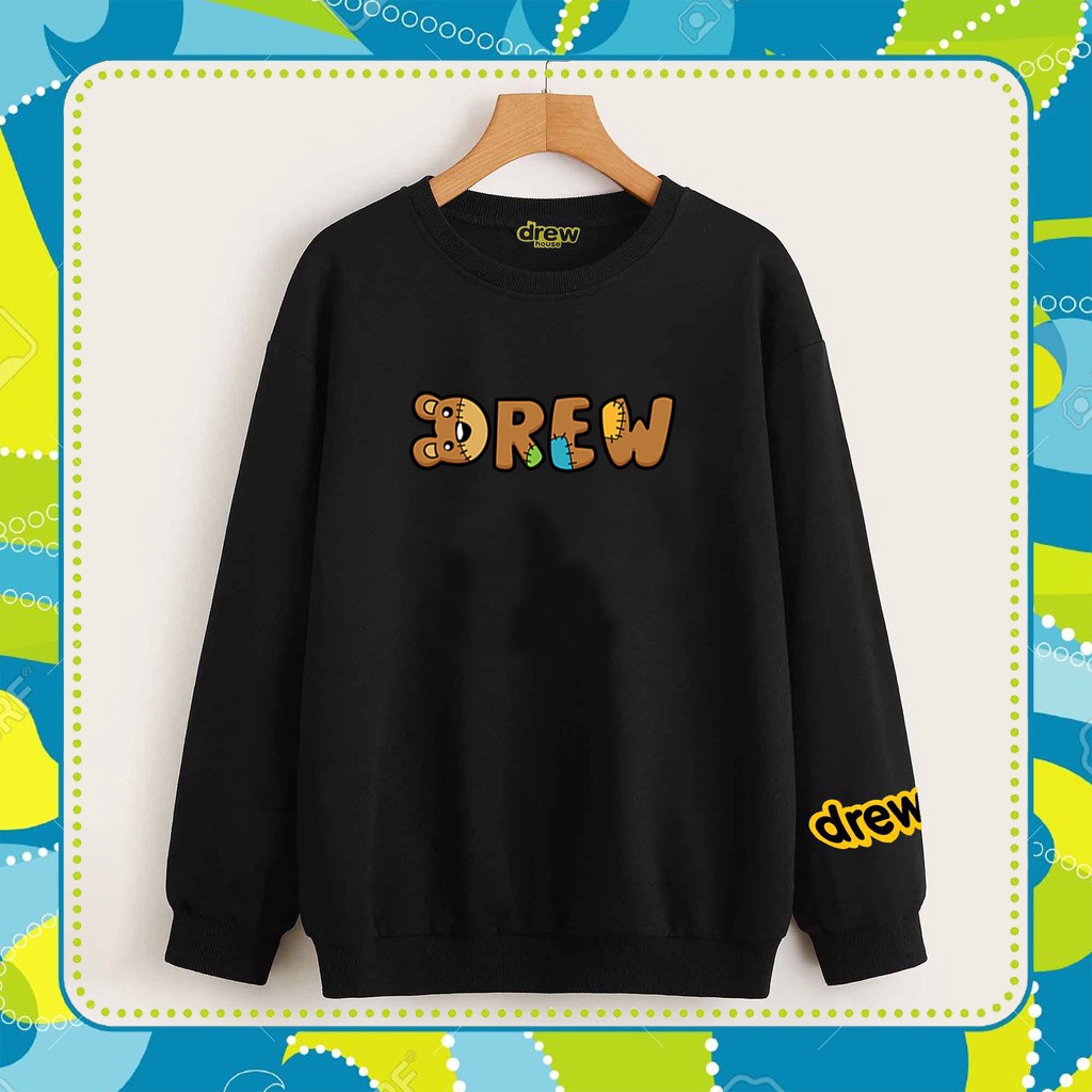 Áo Sweater DREW Nam Nữ Unisex Nỉ bông ngoại hoodie_drew1996