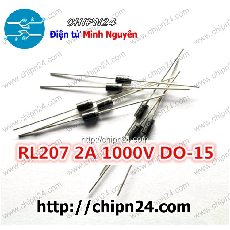 [25 CON] Diode RL207 DIP 2A 1000V