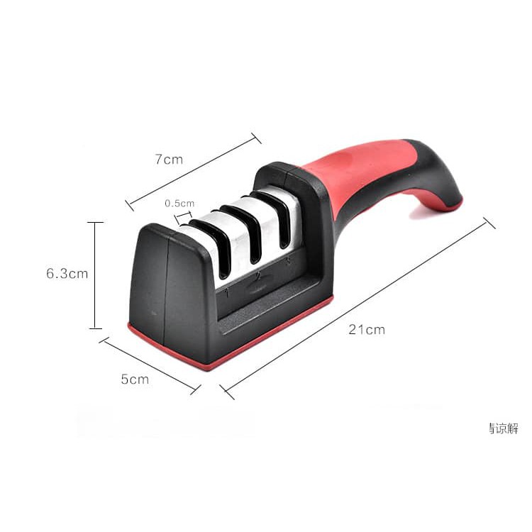 Dụng Cụ Mài Dao Kéo 3 Cấp Độ Cầm Tay, Mài Dao Nhanh Tiện Lợi