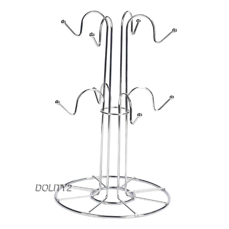 Giá Phơi Khô Cốc Rượu 8 Móc Treo 2 / 8 Ly Tiện Dụng Cho Gia Đình / Quán Bar