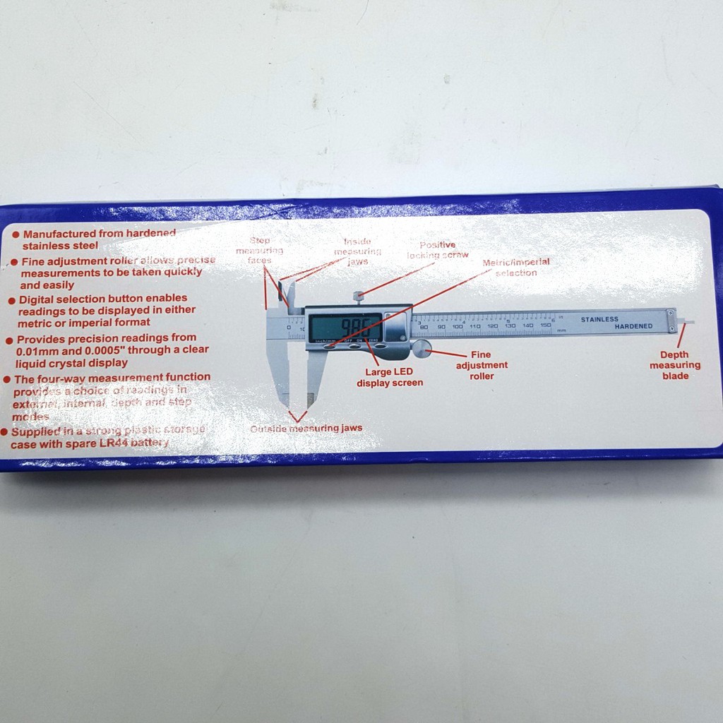 THƯỚC KẸP ĐIỆN TỬ CAO CẤP 150 MM HỘP XANH CAO CẤP
