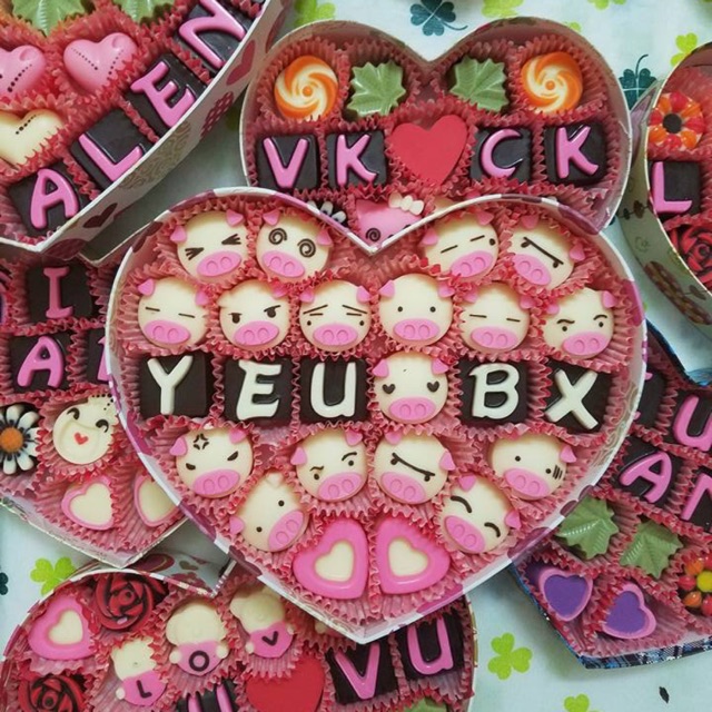 Socola Valentine 2019 heo xinh YBX