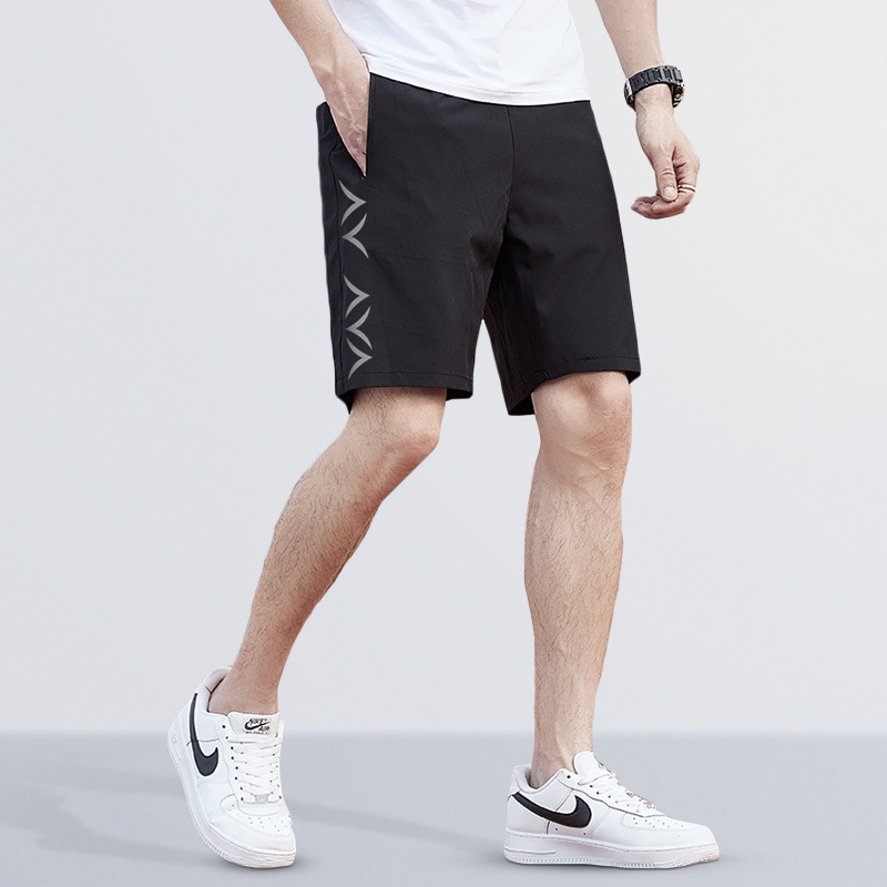 Quần short nam TFUN Quần đùi nam thể thao đẹp mã TT21 dáng lửng trơn ngắn vải gió bó phong cách Hàn Quốc