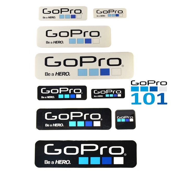 Sticker Decal Gopro Be a Hero - Tem dán chống nước cực dính - GoPro101 - inoxnamkim