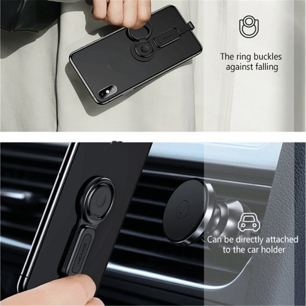 Sạc mini mở rộng 2 in 1 kèm giá đỡ điện thoại