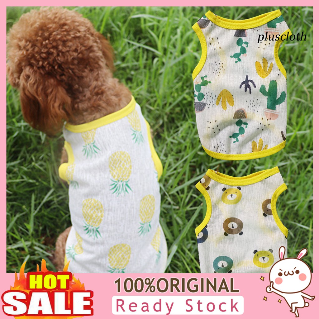 Áo Thun In Hình Dễ Thương Cho Thú Cưng