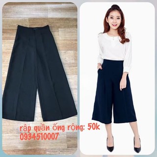 Rập quần ống rộng nữ