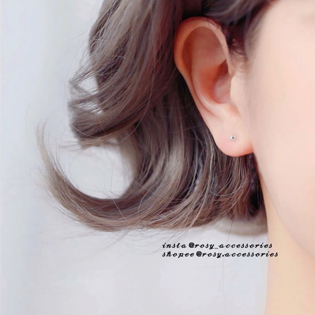 ROSY - KHUYÊN THANH GIỮ LỖ TAI BẠC 925