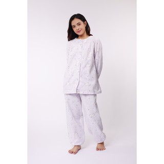 Đồ bộ nữ nỉ bông giữ ấm thu đông