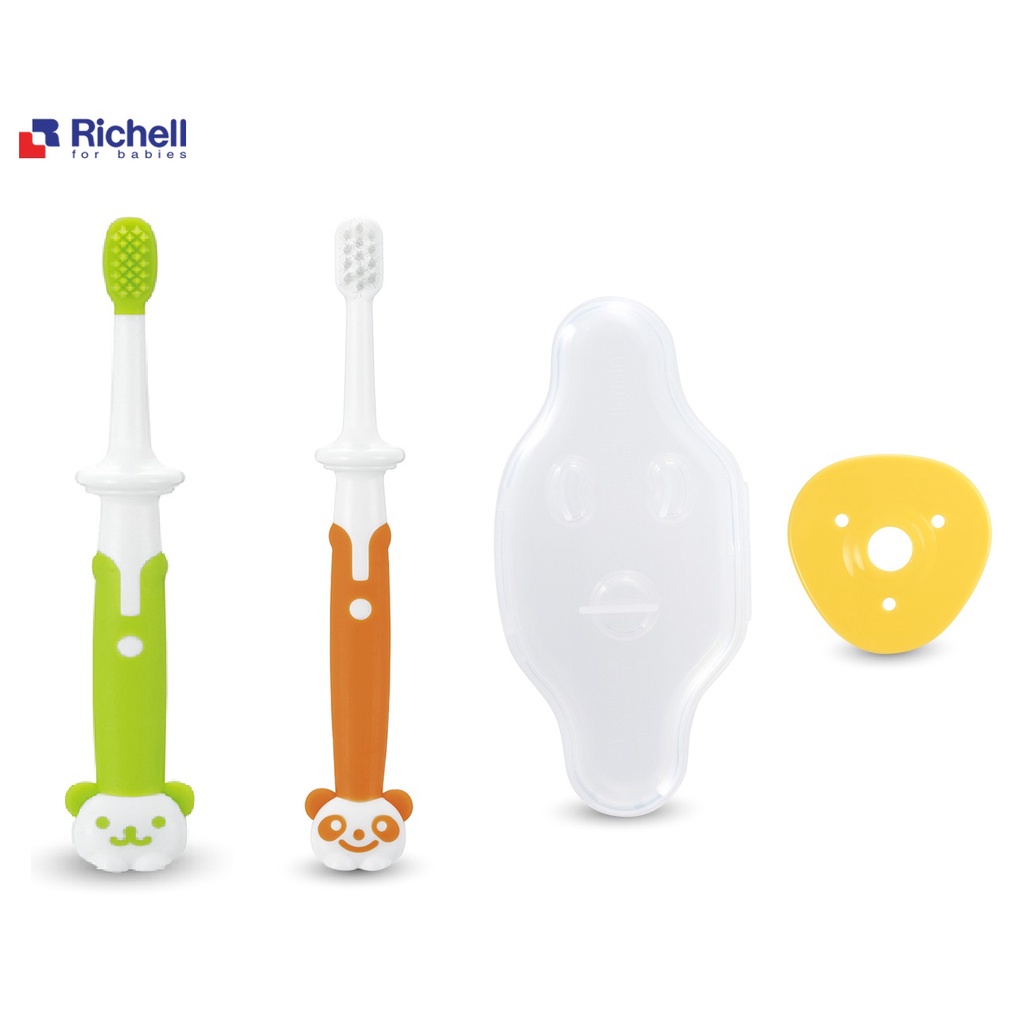 Bàn chải đánh răng trẻ em Richell (bước 2 &amp; 3) Nhật bản