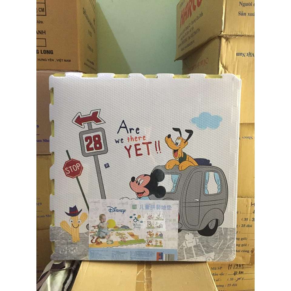 [NHẬP TOY 30K GIẢM] Xốp ghép trải sản 60x60 hình Mickey Disney 1 bộ 4 tấm 60x60cm