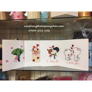 THIỆP QUILLING HANDMADE - 01 chiếc