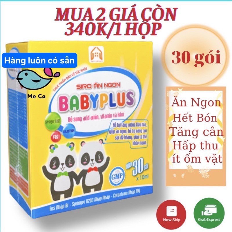BABYPLUS(Chính Hãng) SIRO GIÚP CON ĂN NGON - TĂNG CÂN & SỨC ĐỀ KHÁNG