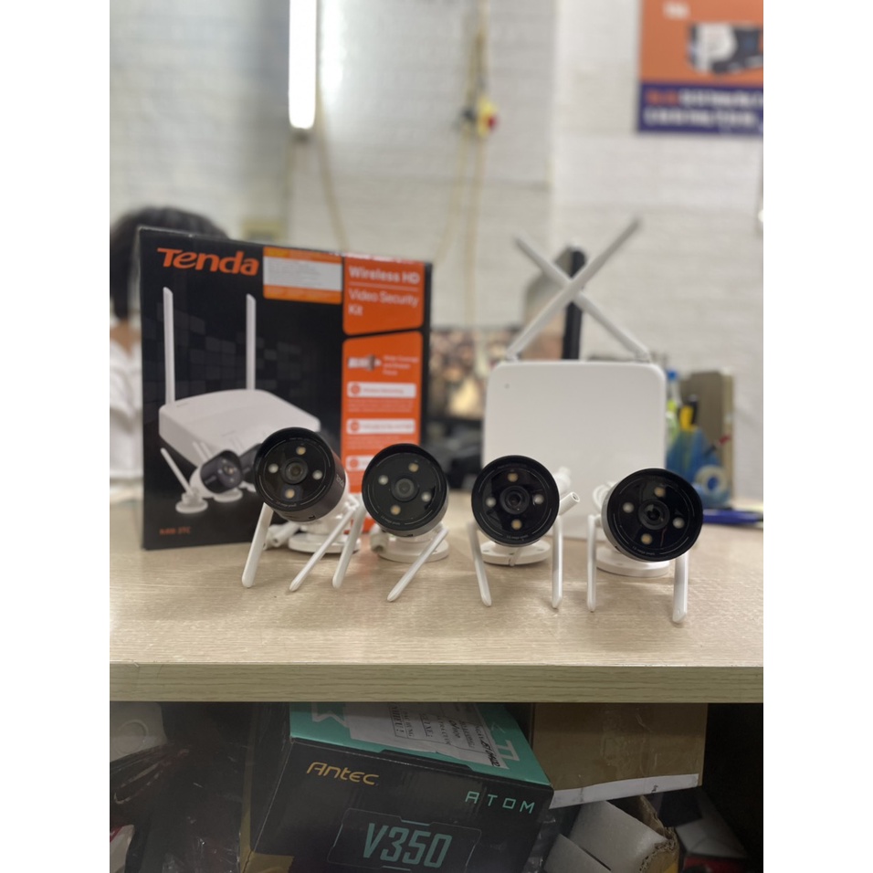 Bộ Kit Camera không dây HD 4 Kênh Tenda K4W-3TC